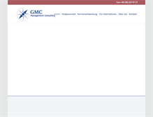 Tablet Screenshot of gmc-consulting.de